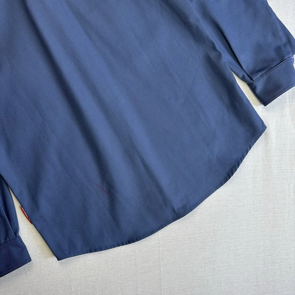 GR10K Replicated Klopman Overshirt Shacket Jacket Men Large Blue SS22GR2ADKG_DB